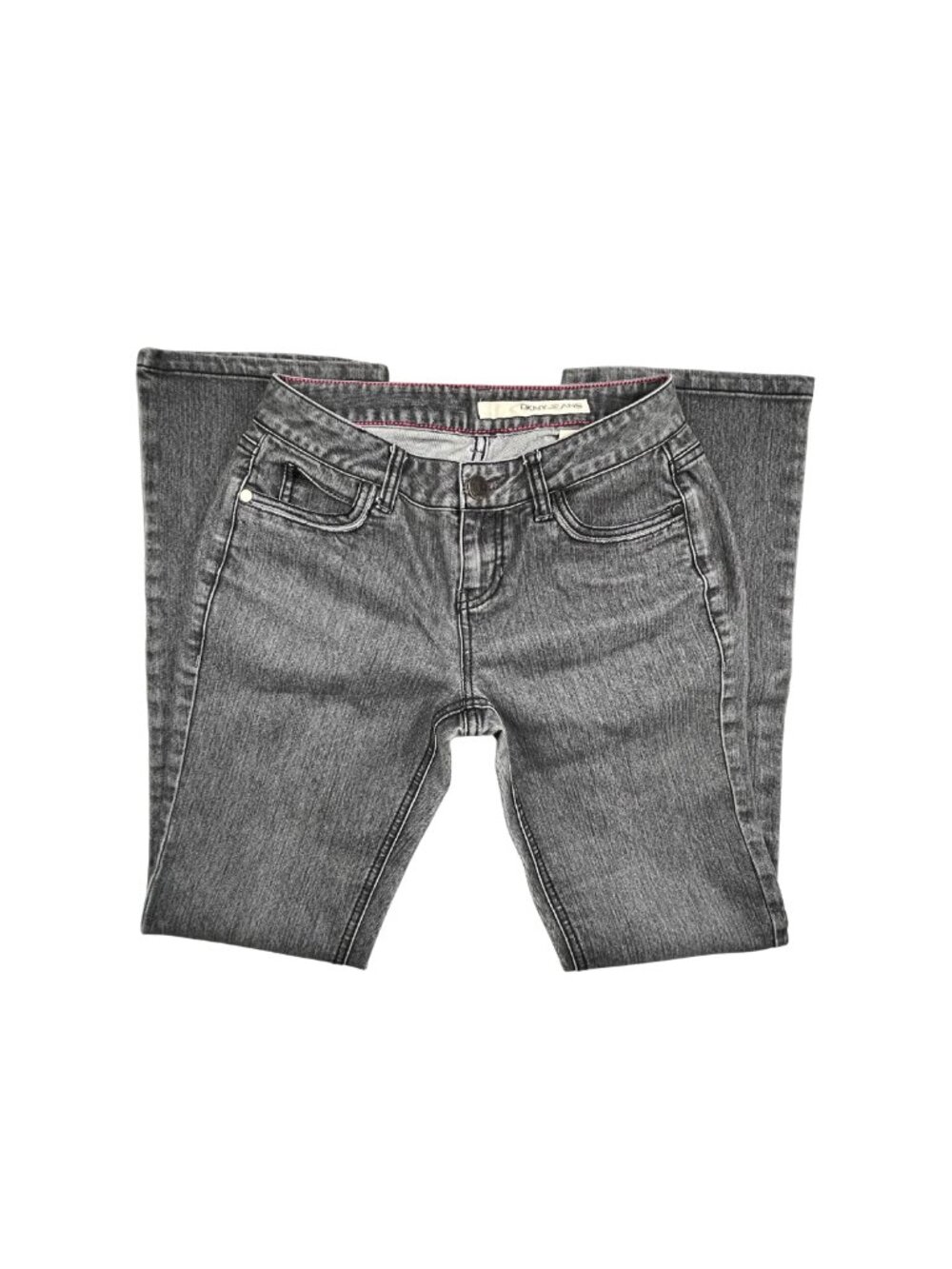 DKNY Jeans Faded Grey Studded Pocket Bootcut Jeans 4